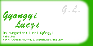 gyongyi luczi business card