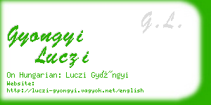 gyongyi luczi business card